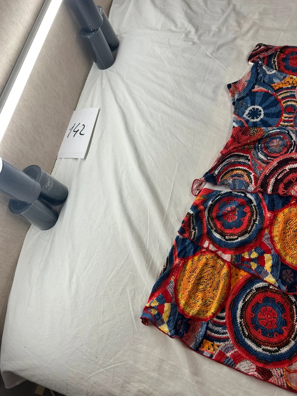 Vestido de verão multicolorido vintage Christine Laure com estampa – photo 3
